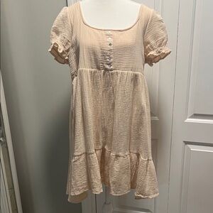 Elegant Cream Mini Dress